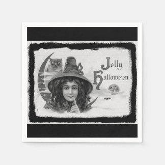 Guardanapo De Papel Vintage Jolly Halloween Witch