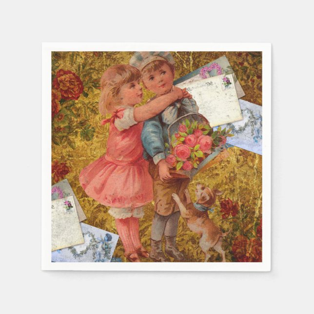 Guardanapo De Papel Vintage Keepsaame (Frente)