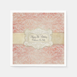 Guardanapo De Papel Vintage - Lace da Regência Francesa do Partido ani