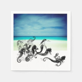 Guardanapo De Papel Vintage Mermaid Napkins