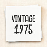 Guardanapo De Papel Vintage Milestone Birthday Keepsaname<br><div class="desc">Adicione um toque de nostalgia à sua celebração com Vintage Milestone Birthday Keepsasasaokies Napkins. Com um encantador design, esses guardanapos podem ser personalizados com uma foto favorita e detalhes de aniversário, fazer-os de uma adição única e memorável ao seu evento. Criados com material absorvente de alta qualidade, são perfeitos para...</div>