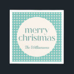 Guardanapo De Papel Vintage Mint Teal Green Pontos Geométricos Persona<br><div class="desc">Vintage Mint Teal Green Geométrico Padrões de Pontos Geométricos Personalizados Napkins</div>