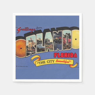 Guardanapo De Papel Vintage Orlando Florida