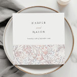 Guardanapo De Papel Vintage Ouro Lily William Morris Casamento<br><div class="desc">Estes guardanapos trazem um toque de elegância clássica a qualquer evento matrimonial com seu Ouro Lily William Morris design. Apresentando uma paleta pastel com pincel, pêssego e pasta azul, esses guardanapos são perfeitos para um dia especial de casal. O design delineia lindamente os nomes dos casais e a data do...</div>