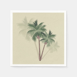 Guardanapo De Papel Vintage Palm Trees