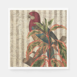 Guardanapo De Papel Vintage Parrot Tropical