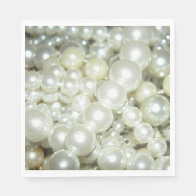 Guardanapo De Papel Vintage Pearls (Frente)