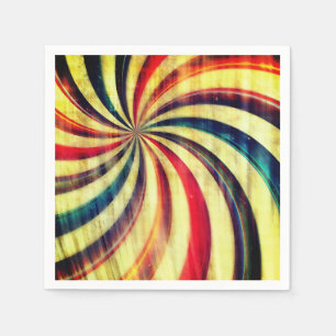 Guardanapo De Papel Vintage peppermint doce listrado espiral colorido