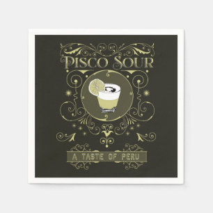 Guardanapo De Papel Vintage Pisco Sour