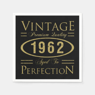 Guardanapo De Papel Vintage Premium 1962 60º Aniversário