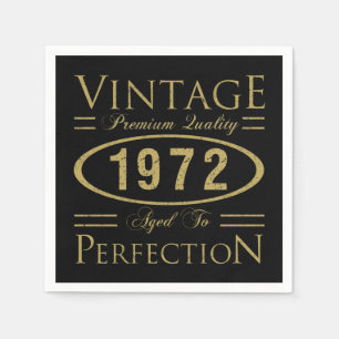 Guardanapo De Papel Vintage Premium 1972 50º Aniversário