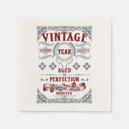 Guardanapo De Papel Vintage Quality Aged to Perfected (Qualidade da vi