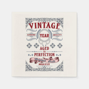 Guardanapo De Papel Vintage Quality Aged to Perfected (Qualidade da vi