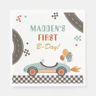 Guardanapo De Papel Vintage Race Car Party Napkins