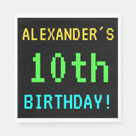 Guardanapo De Papel Vintage/Retro Jogo de Vintage Divertido - 10º Aniv