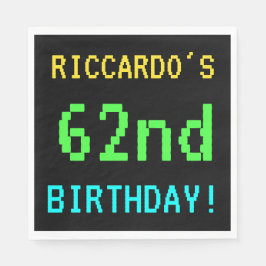 Guardanapo De Papel Vintage/Retro Jogo de Vintage Divertido - 62º Aniv