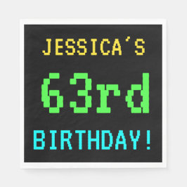 Guardanapo De Papel Vintage/Retro Jogo de Vintage Divertido - 63º Aniv