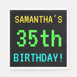 Guardanapo De Papel Vintage/Retro Video Game de Diversão - 35º anivers