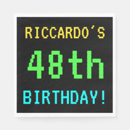 Guardanapo De Papel Vintage/Retro Video Game de Diversão - Aspecto 48º