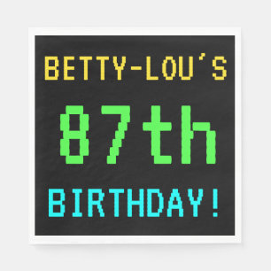 Guardanapo De Papel Vintage/Retro Video Game de Diversão - Aspecto 87.