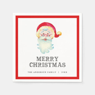 Guardanapo De Papel Vintage Santa Claus Feliz Natal