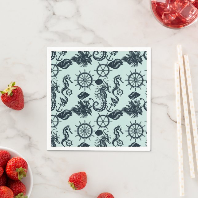 Guardanapo De Papel Vintage Sea Animal Standard (Insitu)