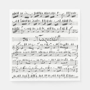Guardanapo De Papel Vintage Sheet Music