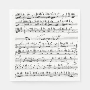 Guardanapo De Papel Vintage Sheet Music