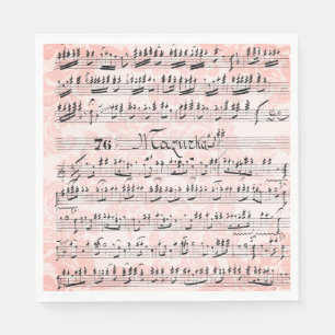 Guardanapo De Papel Vintage Sheet Music