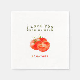 Guardanapo De Papel Vintage Tomato Quote Design -
