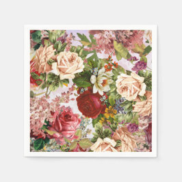 Guardanapo De Papel Vintage Victorian Floral Rosa Collage