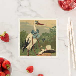 Guardanapo De Papel Vintage Victorian Storey e Baby Carruagem