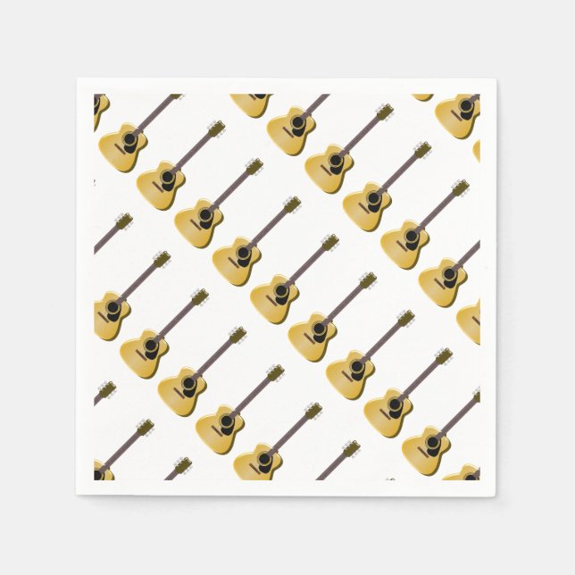 Guardanapo De Papel Violão acústico (Frente)