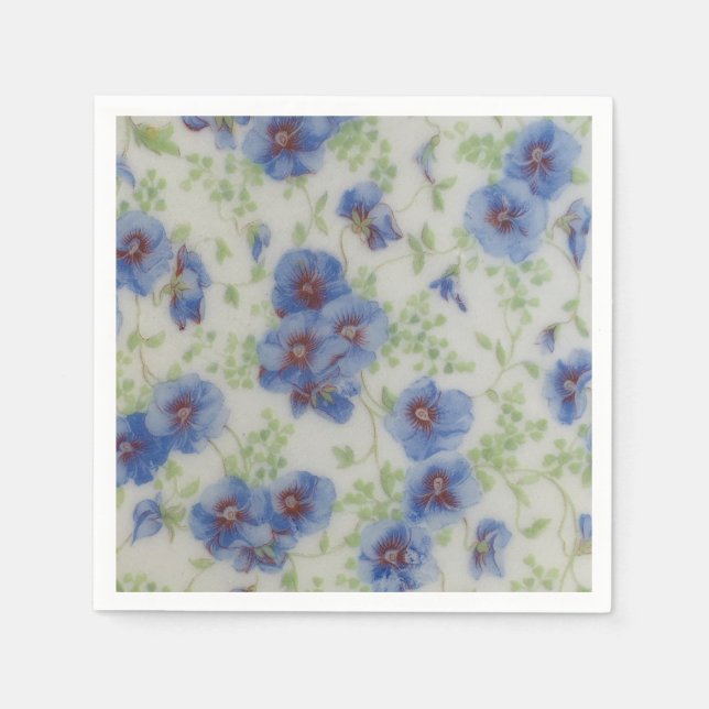Guardanapo De Papel Violet Wildflower Cocktail (Frente)