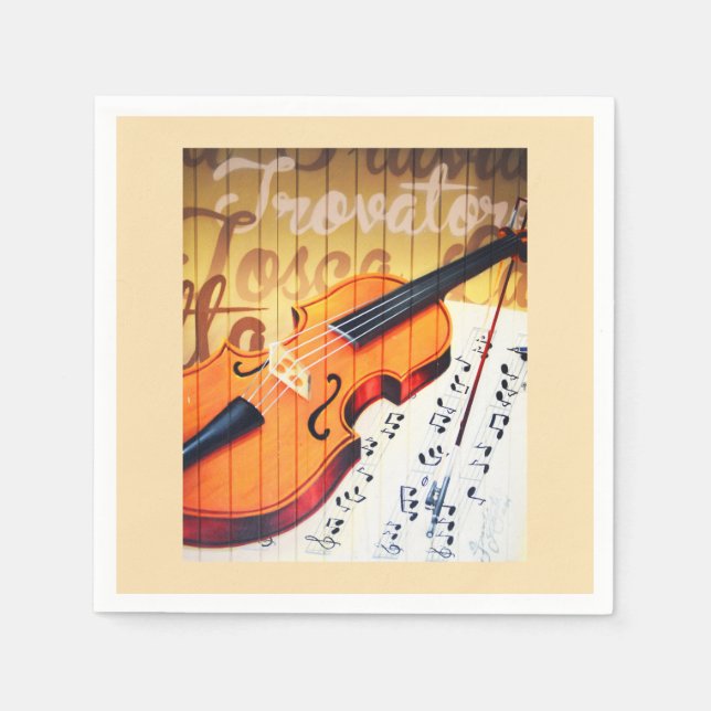 Guardanapo De Papel Violino (Frente)
