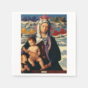 Guardanapo De Papel Virgem e Menino de Bellini Alta-Fidelidade Arte Fi