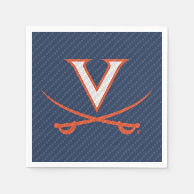 Guardanapo De Papel Virginia Cavaliers Fibra de Carbono (Frente)