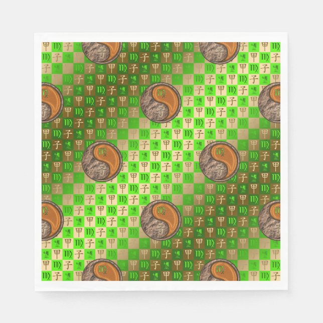 Guardanapo De Papel Virgo & Wood Rat (Frente)