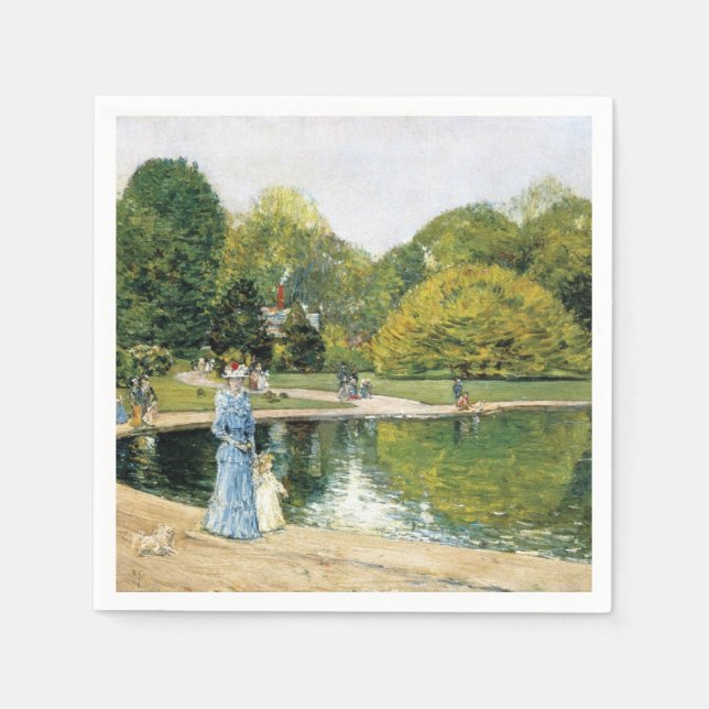 Guardanapo De Papel Visão Histórica do Parque Central (Nova Iorque) (Frente)