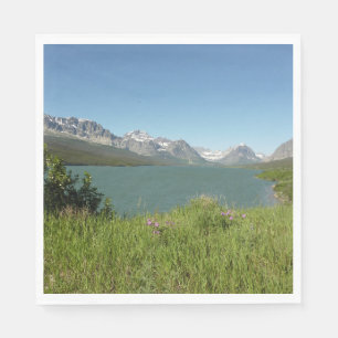 Guardanapo De Papel Vista do Lago Swiftcurrent no Parque Nacional Glac