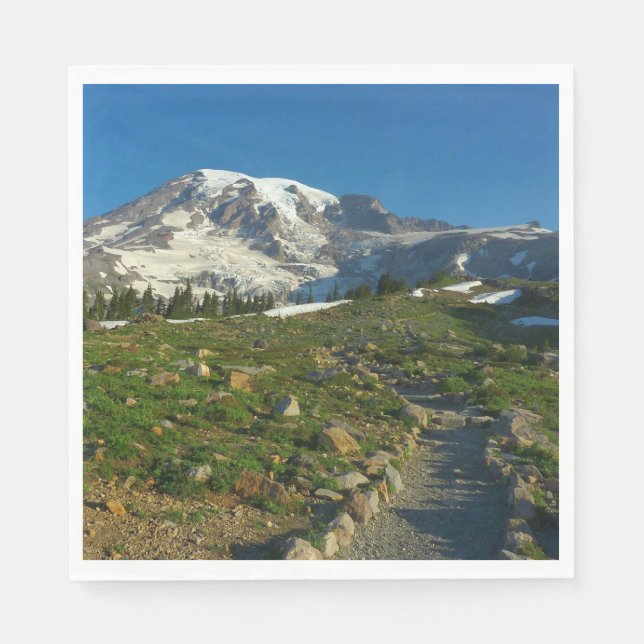 Guardanapo De Papel Vista do Mount Rainier Skyline Trail (Frente)