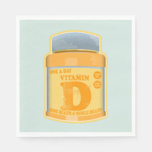 Guardanapo De Papel Vitamina D cápsulas saúde e bem-estar