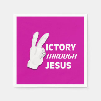 Guardanapo De Papel Vitória através de Jesus II