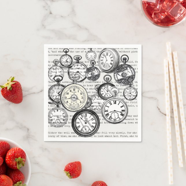 Guardanapo De Papel Vitoriano Pocket Assista Alice no País das Maravil (Insitu)