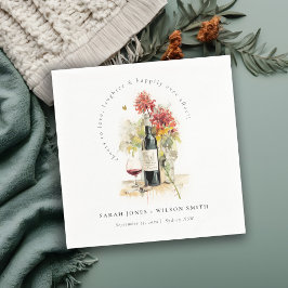 Guardanapo De Papel Viva, Casamento Floral Amarelo Vermelho