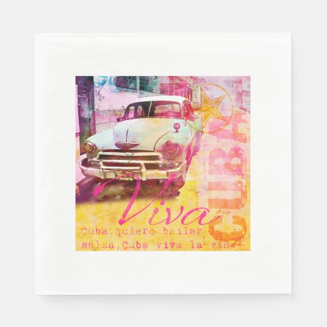 Guardanapo De Papel Viva Cuba (Frente)