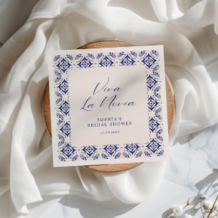 Guardanapo De Papel Viva La Novia Blue Talavera Chá de Noiva
