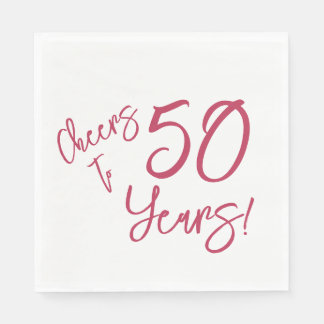 Guardanapo De Papel Viva Magenta Saúde a 50 Anos Napkins