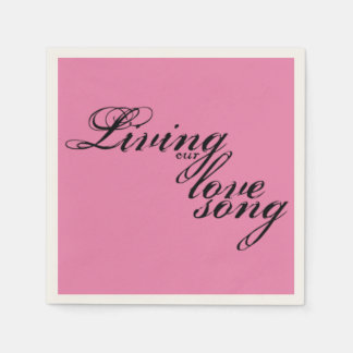 Guardanapo De Papel Vivendo Nossa Música Do Amor