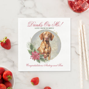 Guardanapo De Papel Vizsla Christmas Wedding Napkins Com Cães Foto